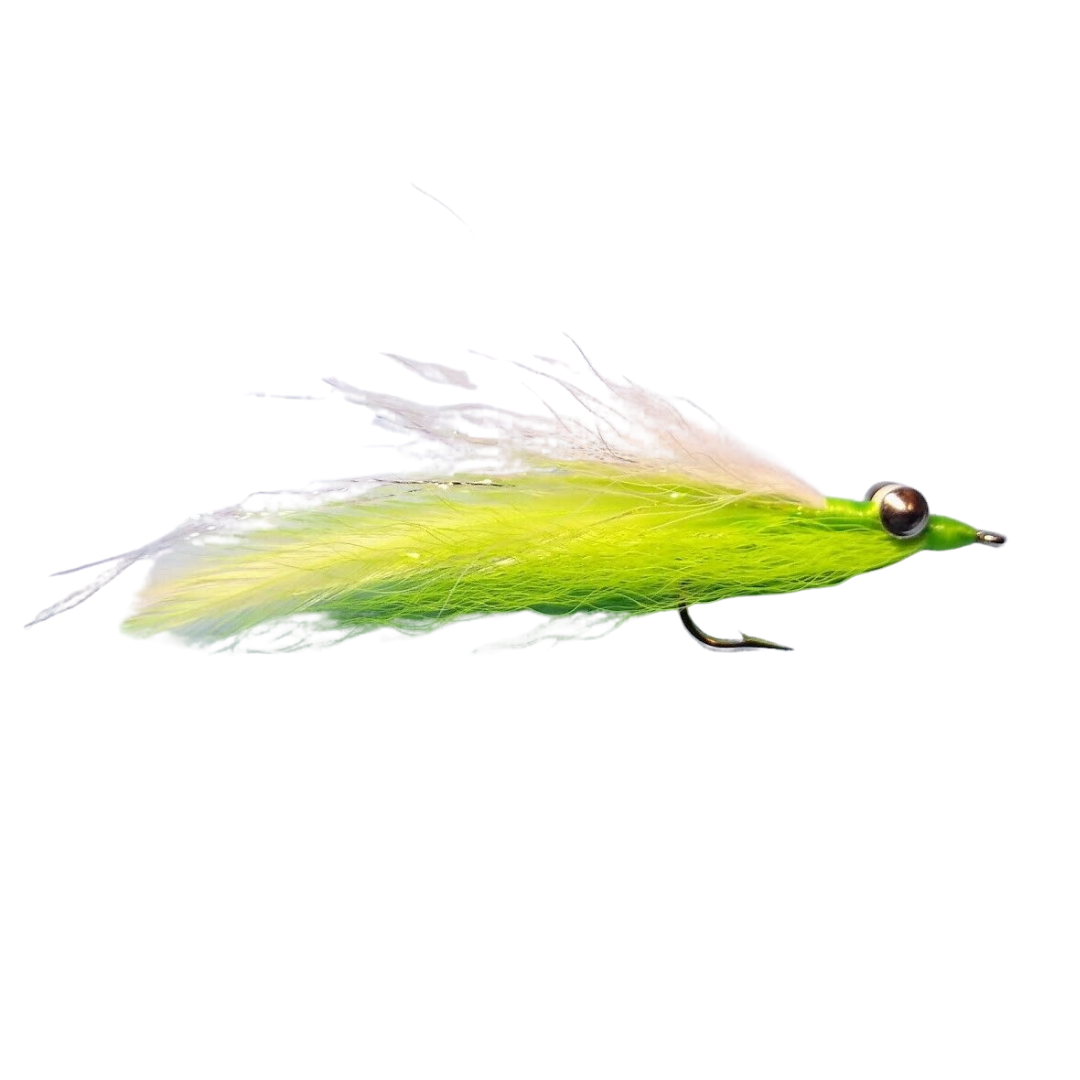 Chartruse streamer fly