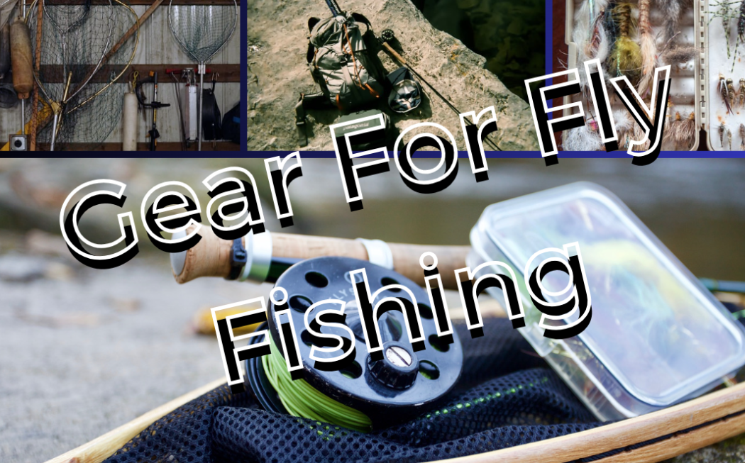 Gear for fly fishing header with different fly fishing 